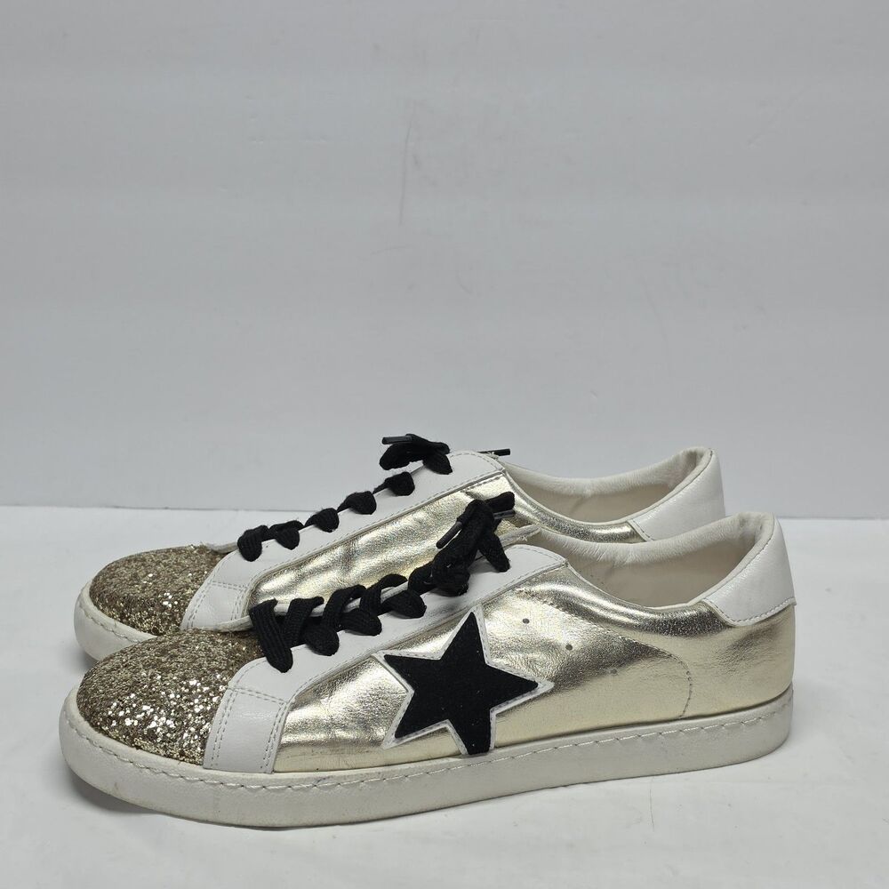 Vintage Havana Bianca Multi Glitter Gold Women's Sneakers Shoes Black Star 10
